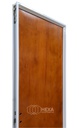 Puerta Cedrillo Lustrado 70cm Derecha Marco de Aluminio 7cm - ROBLE