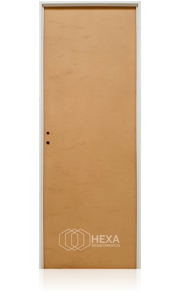 Puerta MDF 70cm Derecha Marco Aluminio 8cm  - ECOABERTURAS