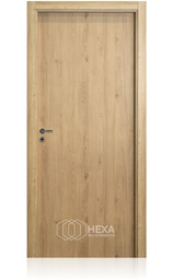 [TEKSL80M10ROD] Puerta Tekstura Lisa 80cm Marco Madera 10cm - Roble Derecha