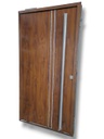 Puerta Pivotante FOLIADA (80) -100cm - Caoba - Izquierda - Linea PREMIUM