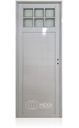 HFA PUERTA ALUMINIO TUBULAR 36mm - 1/4 VIDRIO - 80cm - Izquierda