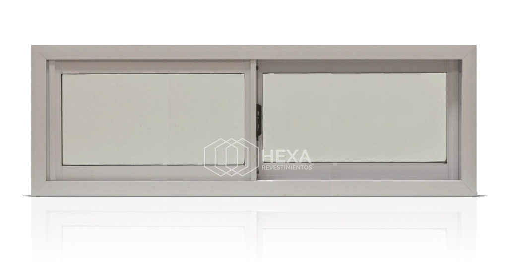 VENTANA CORREDIZA 120x040 VIDRIO ENTERO 