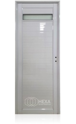 [PAT36VS80I] HFA PUERTA ALUMINIO TUBULAR 36mm - VIDRIO SUPERIOR - 80cm - Izquierda